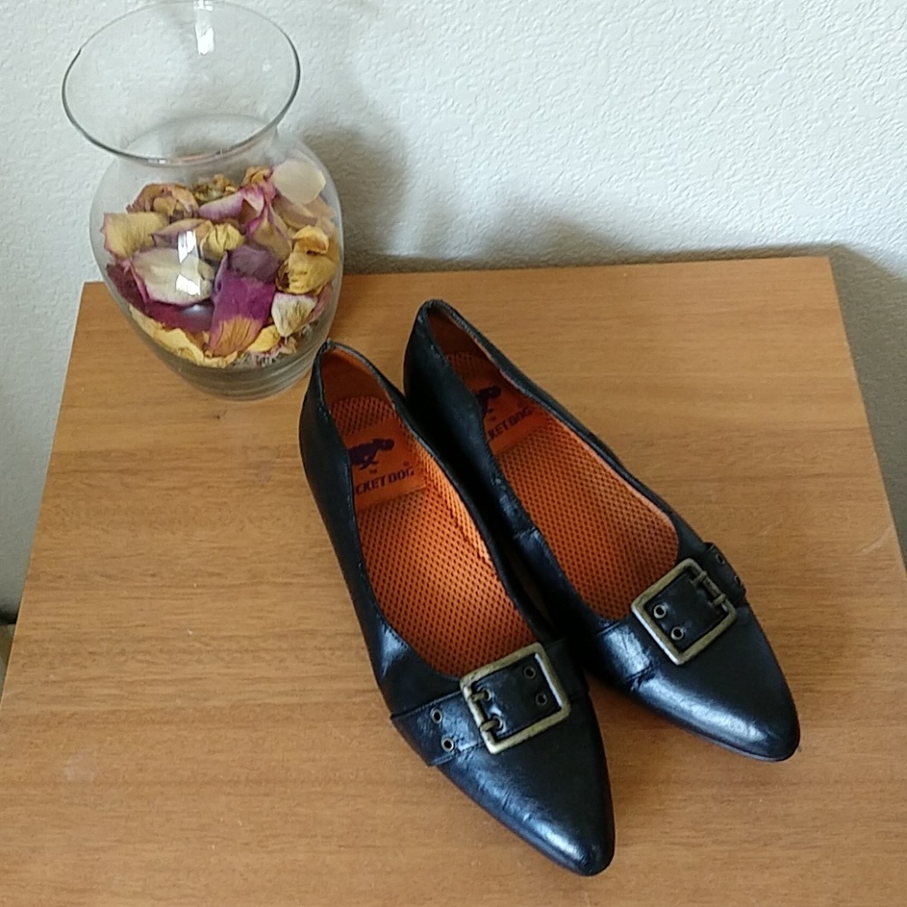 Witch Black Buckle Flats Halloween